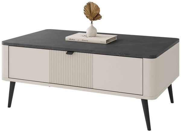 Lookway Couchtisch AUTUMN mit verschließbarem Fach unter der Tischplatte