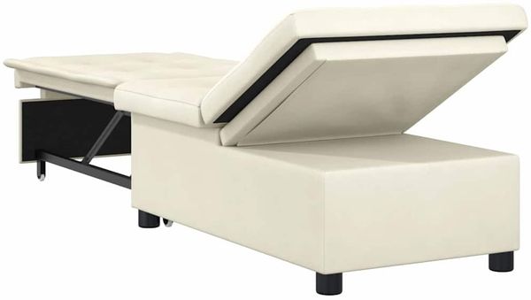 vidaXL Schlafsofa Creme 194 x 67 x 82 cm Samt 42008602 Bild 6