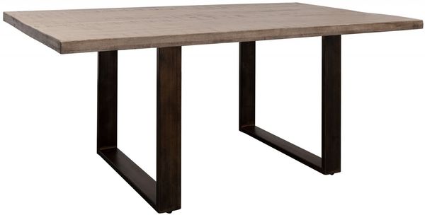 Esstisch Mango 190x90x76 braun lackiert HEAVY INDUSTRY #201