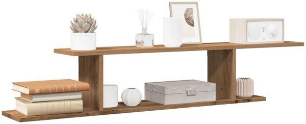 vidaXL TV-Wandregal Artisan-Eiche 125x18x23 cm Holzwerkstoff 856575