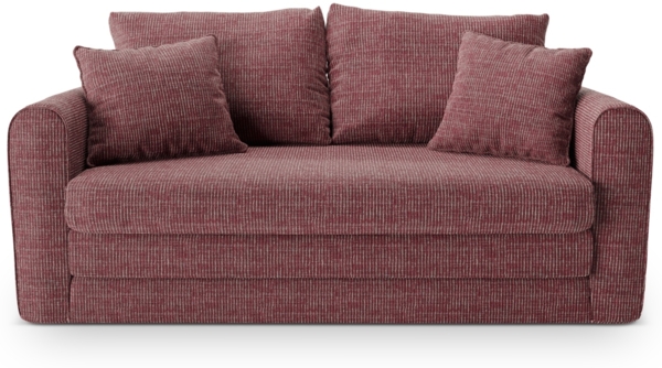 Micadoni Sofa Lido 2-Sitzer Strukturierter Stoff Rot