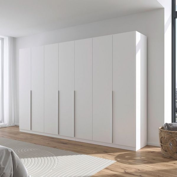 rauch Drehtürenschrank Kleiderschrank Schrank Garderobe AGORDO mit Dekor- oder Hochglanzfront (in zwei Griff-Farben) durchdachte Innenausstattung, in 6 Breiten und 2 Höhen MADE IN GERMANY