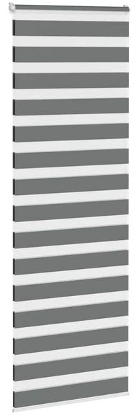 vidaXL Doppelrollo Dunkelgrau 90x200 cm Stoffbreite 85,9 cm Polyester 4014155 Bild 3
