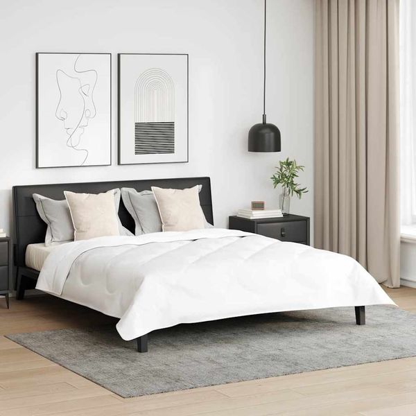 vidaXL Kopfkissen mit Kissen 2 pcs Weiß 50 x 50 cm Feder 42007686