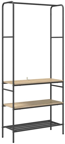 vidaXL Kleiderständer Sonoma-Eiche 77 x 30 x 171 cm Holzwerkstoff 868464