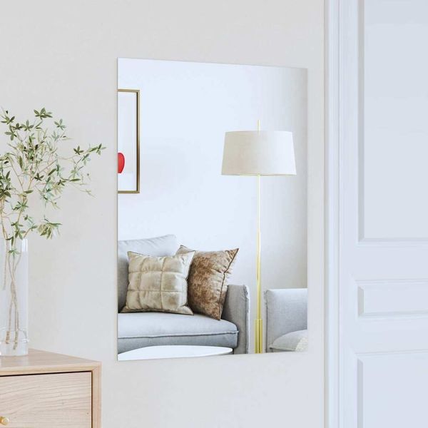 vidaXL Wandspiegel Rechtwinklig 80 x 60 cm Gehärtetes Glas 42023018