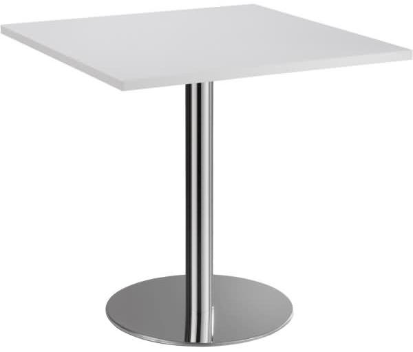 Besprechungstisch STF08 80x80cm Grau Gestellfarbe: Chrom