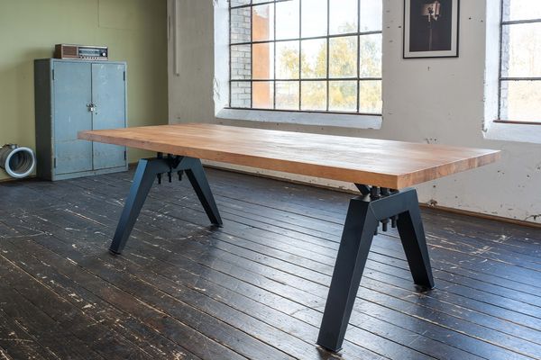 KAWOLA Esstisch REY Akazie massiv Gerade Kante 280x100cm