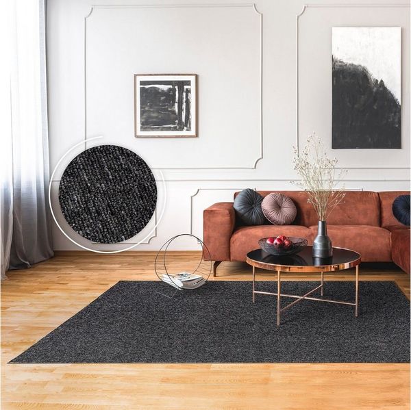Paco Home Teppich Barcelona 610, rechteckig, Höhe: 8 mm, Kurzflor, meliert, strapazierfähige Qualität, Wohnzimmer