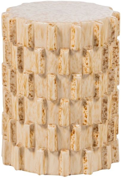 Beistelltisch Axu - Keramik Sand, Ø 35 cm