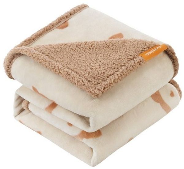 Feandrea Haustierdecke, wasserdicht, Sherpa Fleece, Beige, XL (152x127 cm)