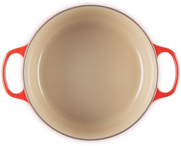 Le Creuset Signature Gusseisen-Bräter mit Deckel, Für alle Herdarten und Induktion geeignet, Rund, Kirschrot, 28,0 cm, 6.7 Bild 3