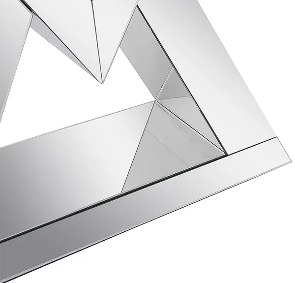 Vente-unique - ISIDA Konsole Glas Silberfarben - B 36 cm x H 80 cm x L 120 cm Bild 6