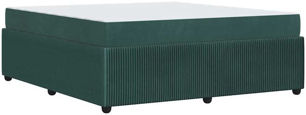vidaXL Bettrahmen mit Matratze Dunkelgrün 180 x 200 cm Stoff 3398428 Bild 7