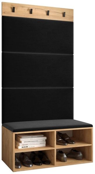 ABIKS MÖBEL Garderoben-Set MIRO Set 2, Garderobe mit gepolsterten Paneelen, Modern Design