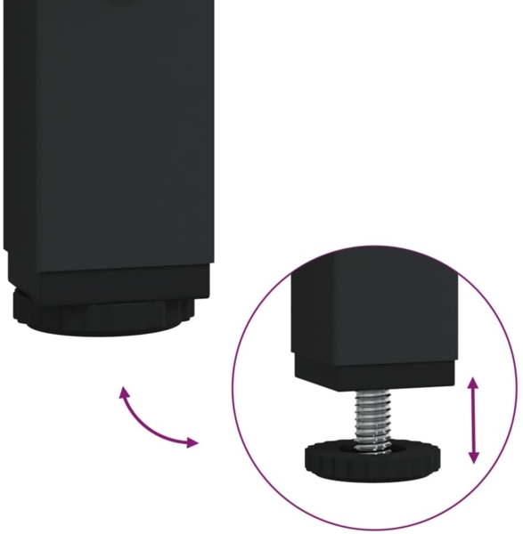 vidaXL 4-tlg. Badmöbel-Set Grau Sonoma Holzwerkstoff 3214773 Bild 9