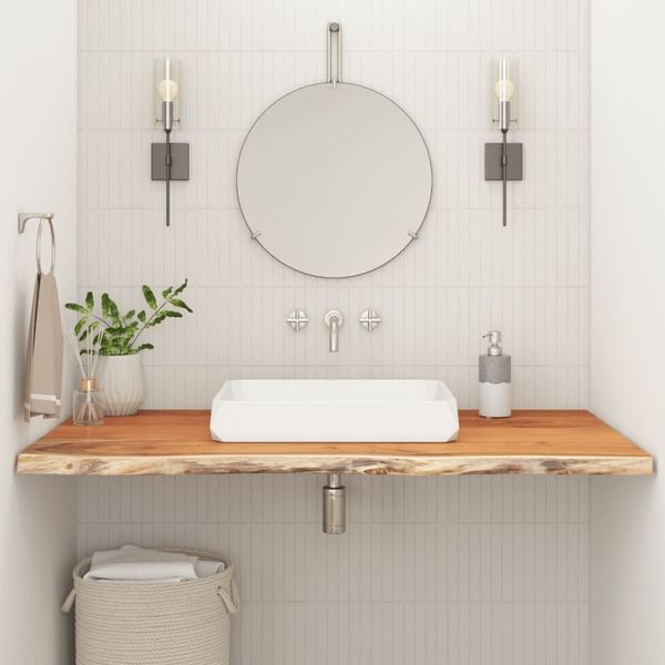 vidaXL Waschtischplatte 110x60x2,5 cm Rechteckig Massivholz Akazie 370263
