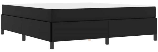 vidaXL Bettrahmen mit Matratze Schwarz 180 x 200 cm Stoff 3399014 Bild 1