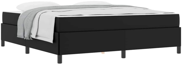 vidaXL Bettrahmen mit Matratze Schwarz 180 x 200 cm Stoff 3399014 Bild 2