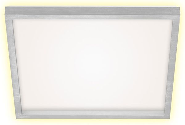 LED Deckenleuchte, Alu, silber, Backlight, 3000 lm
