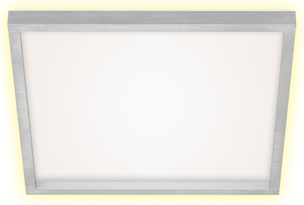 LED Deckenleuchte, Alu, silber, Backlight, 3000 lm