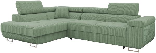 Ecksofa Torezio Cord (Farbe: Poso 47, Seite: Links)