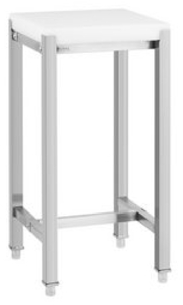 Royal Catering Schneidebrett Metzgerblock Hackklotz Küche Fleischerblock 40 x 40 cm, Edelstahl, Kunststoff (Polyethylen) Bild 6