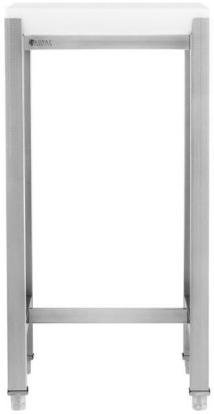 Royal Catering Schneidebrett Metzgerblock Hackklotz Küche Fleischerblock 40 x 40 cm, Edelstahl, Kunststoff (Polyethylen) Bild 3