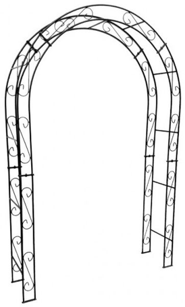 GardenAndPools Rosenbogen HOLLAND Rund 220cm Schwarz