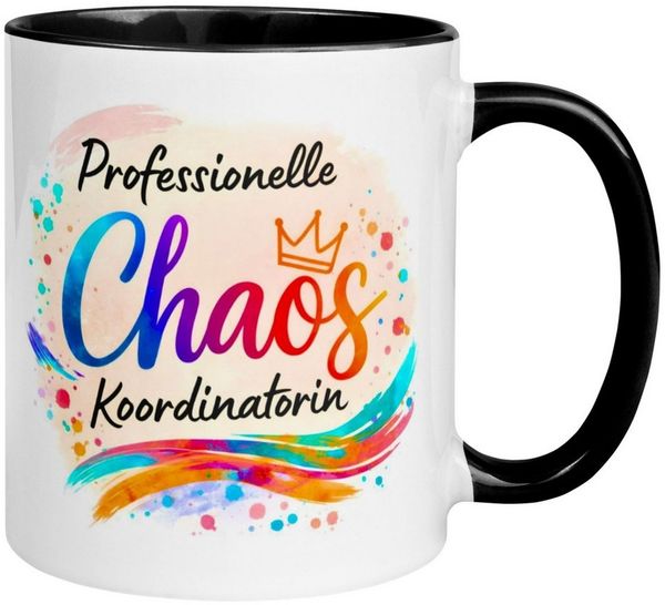 Momentals Tasse Chefin – „Professionelle Chaos Koordinatorin“ – Geschenk Beste Chefin, Gratis Versand · Links-&Rechtshänder · Spülmaschinenfest