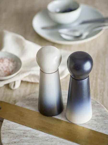 BLOOMINGVILLE Hyman Salz- und Pfeffermühle Schwarz Gummibaumholz