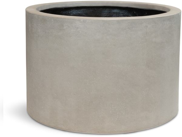Roccastone mattes Bodengefäß Classic aus Beton Ø 60 cm, Höhe 40 cm natur beton