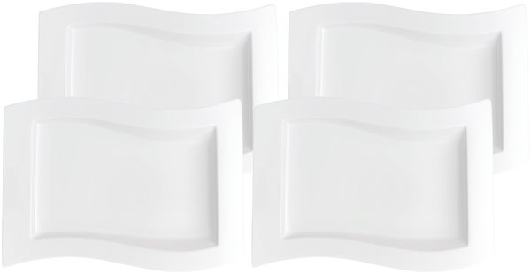 Villeroy & Boch NewWave Gourmetteller 33 x 24 cm 4er Set