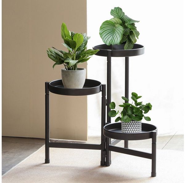 Mojawo Blumenkasten XL Blumenständer Blumentreppe Pflanzenregal Blumenregal 47x47xH. 43cm