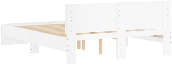 vidaXL Bettgestell mit Kopfteil Weiß 140x200 cm 3207483 Bild 7