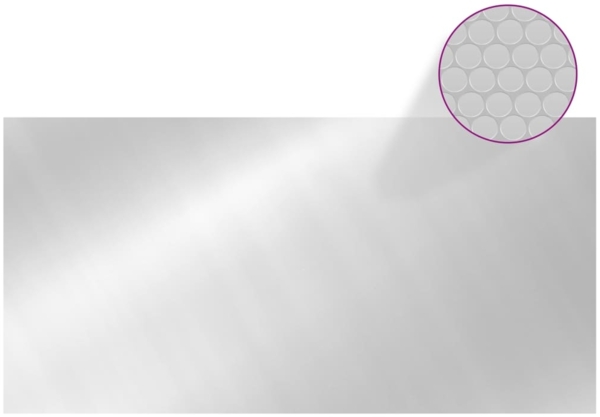 vidaXL Poolabdeckung Silbern 975x488 cm PE 93100