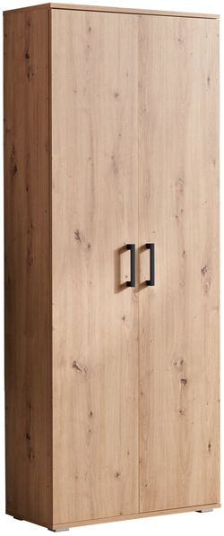 XORA 'ALEX' Schuhkommode XL, Holznachbildung Eiche Artisan, 70 x 179 x 33.5 cm, mit 5 Fachböden
