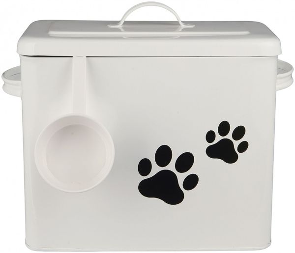 Ib Laursen Trockenfutter Vorratsdose Hund Katze Futterdose Pfotenmotiv 04895-11