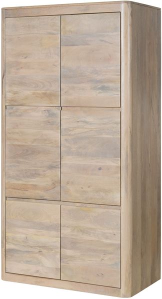 Kleiderschrank Mango 105x60x200 weiß lackiert TORONTO #365