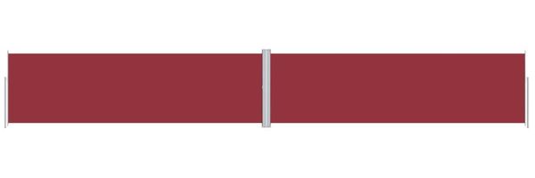 vidaXL Seitenmarkise Ausziehbar Rot 180x1200 cm 318077 Bild 2