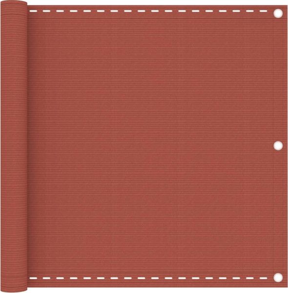 vidaXL Balkon-Sichtschutz Terracotta-Rot 90x400 cm HDPE 310949