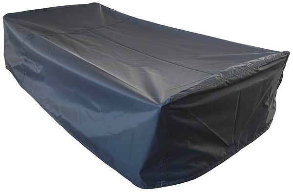 riess-ambiente Gartenmöbel-Schutzhülle PRESTIGE PROTECT 210cm anthrazit · rechteckige Schutzhaube für Möbel (Einzelartikel, 1-St), Abdeckung aus witterungsbeständigem Gewebe · für Outdoor-Sonnenliegen
