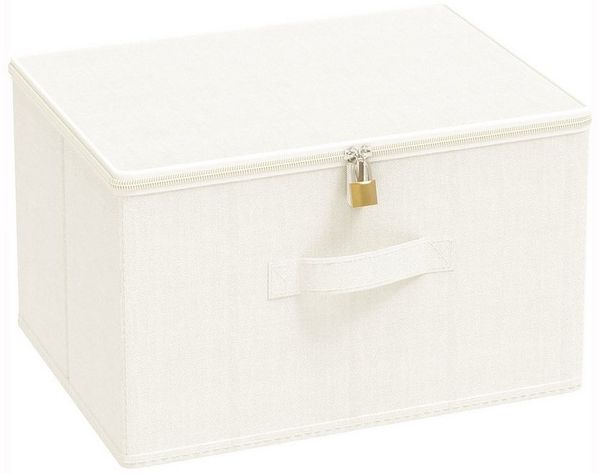 Minicloss Aufbewahrungsbox Große Aufbewahrungsbox für Kleidung, faltbare Stoffbox mit Deckel, Schrank-Organizer, langlebiger Aufbewahrungskorb für Zuhause