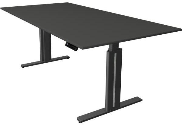 Kerkmann Schreibtisch Sitz- /Stehtisch Move 3 elegantt 200x100x72-120 cm Anthrazit