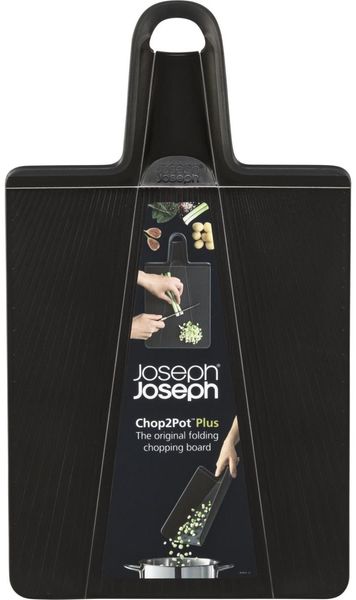 Joseph Joseph Chop2Pot Plus Faltbares Schneidebrett (Normal) - Schwarz