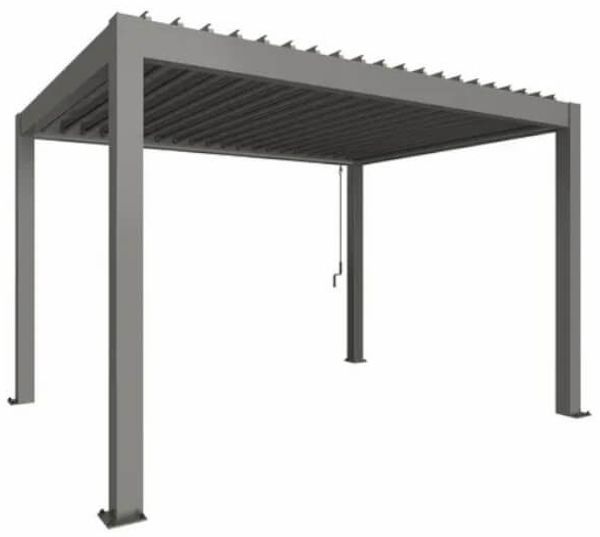 Biohort Pergola 4 x 3 m quarzgrau-metallic quarzgrau-metallic