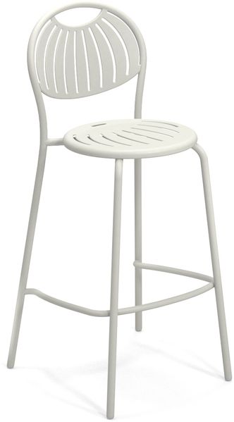 4er Set Coupole Barhocker weiß