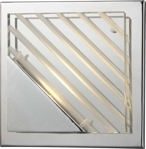 LED Wandleuchte, Chrom, Aluminium, L 15 cm