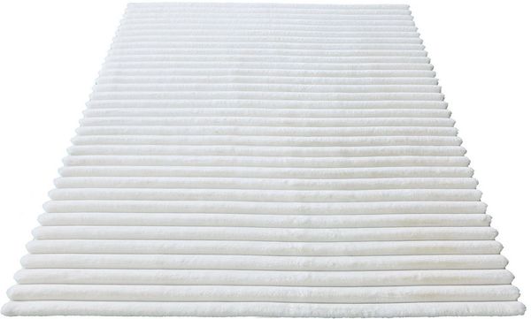 OTTO home Teppich Melanie, Kunstfellteppich, besonders weich, Hoch-Tief-Effekt, rechteckig, Höhe: 28 mm, Kaninchenfell Optik, Wohnzimmer, Schlafzimmer, auch als Läufer