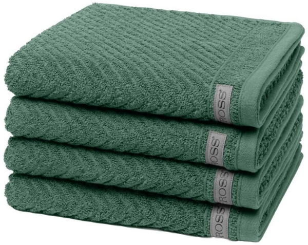Ross Smart 4 tlg. Frottier-Set - 4 X Handtuch (50 X 100cm) - 520 g/m2 - Kiefer